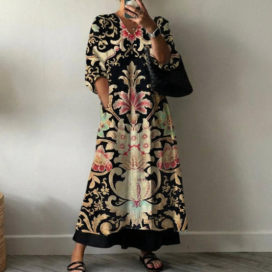 Vestido Elegante con Estampado Evi