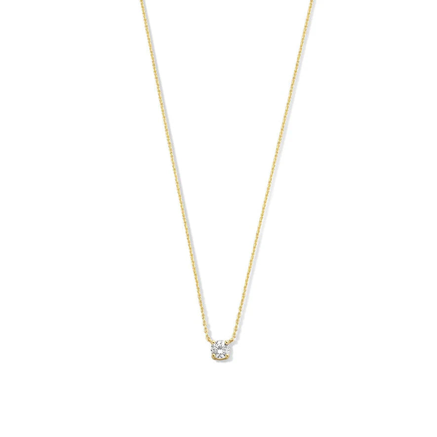 Collar de Piedra de Moisanita Cléa | Oro