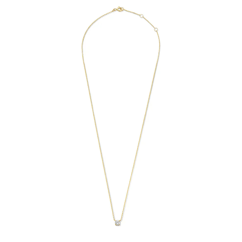 Collar de Piedra de Moisanita Cléa | Oro