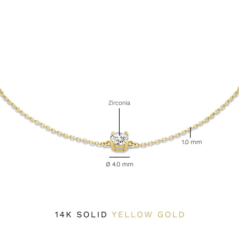 Pulsera con Piedra Cléa | Oro Blanco