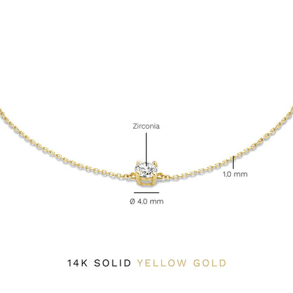 Pulsera de Piedra de Moisanita Cléa | Oro
