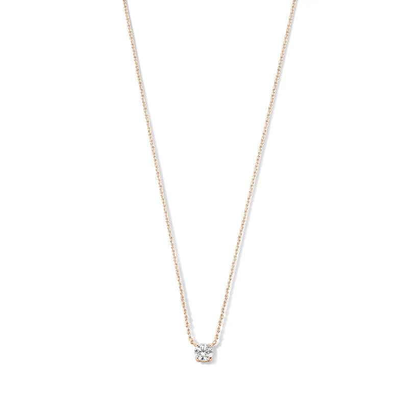 Collar de Piedra de Moisanita Cléa | Oro