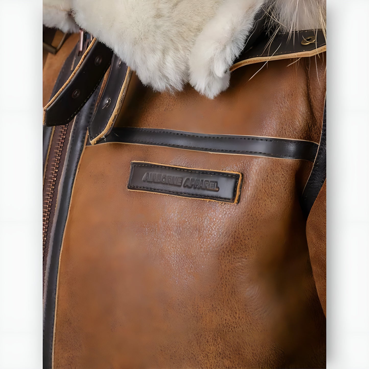 Aron™ | Chaqueta bomber con capucha de piel