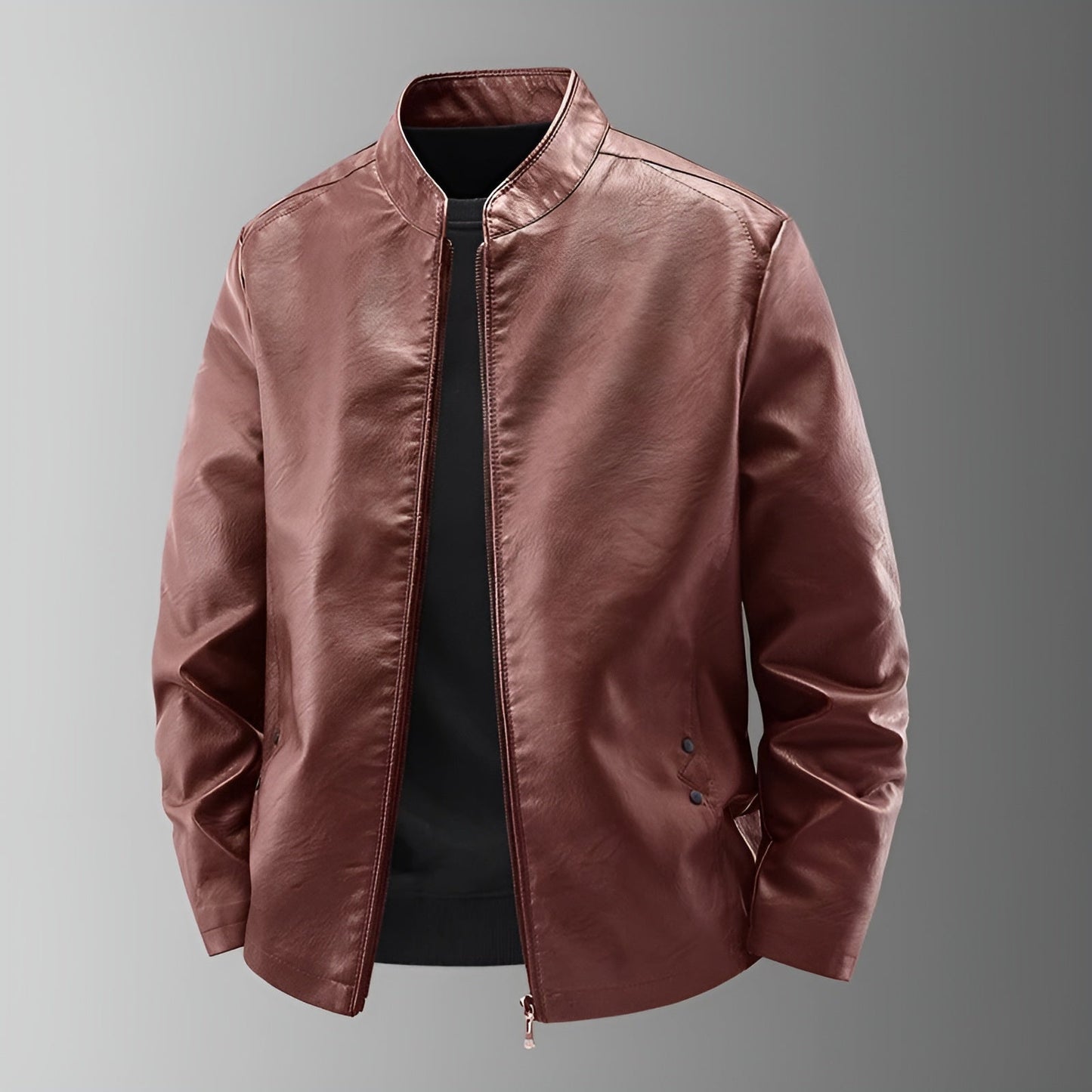Maxime™ | Chaqueta de Cuero Biker