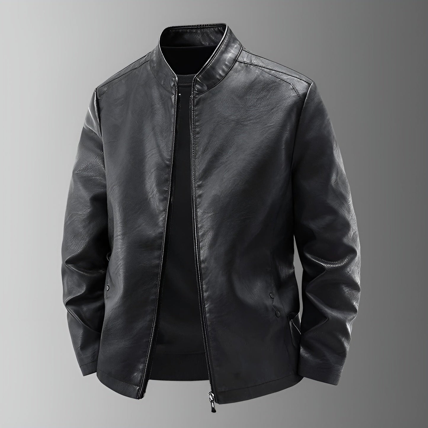 Maxime™ | Chaqueta de Cuero Biker