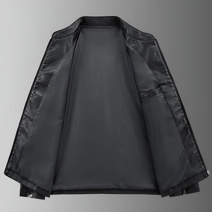 Maxime™ | Chaqueta de Cuero Biker