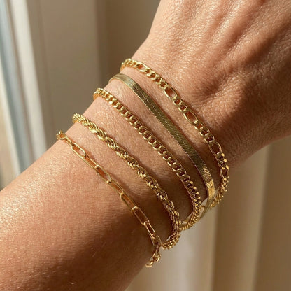 Conjunto de Pulseras de Oro Ellis Renner