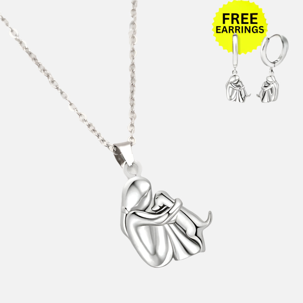 Collar de Abrazo de Perro con Pendientes de Regalo