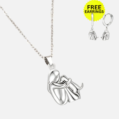 Collar de Abrazo de Perro con Pendientes de Regalo