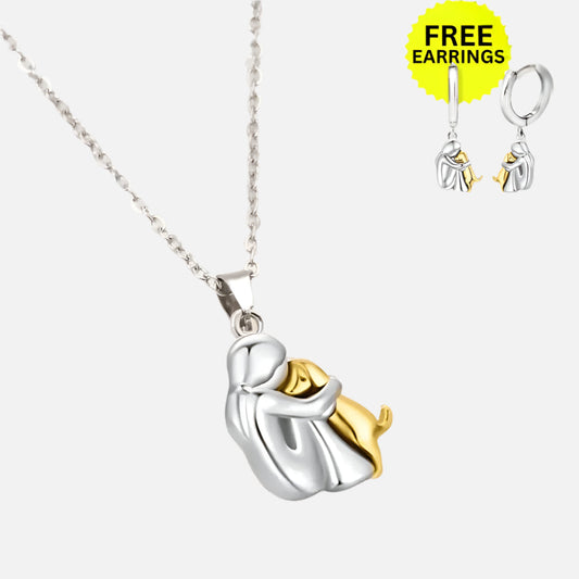 Collar de Abrazo de Perro con Pendientes de Regalo