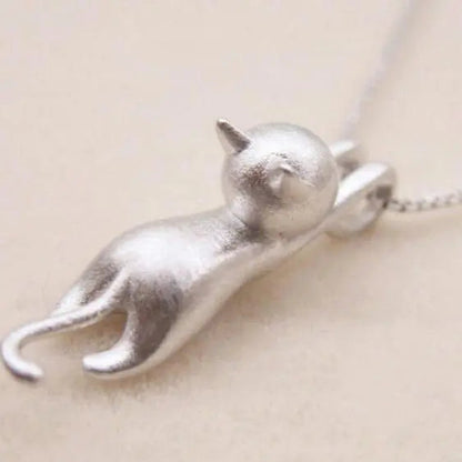 Collar Gatito Juguetón Plata de Ley 925