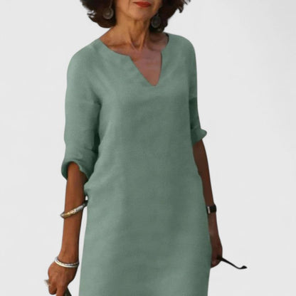 Taylor | Vestido V-Cómodo