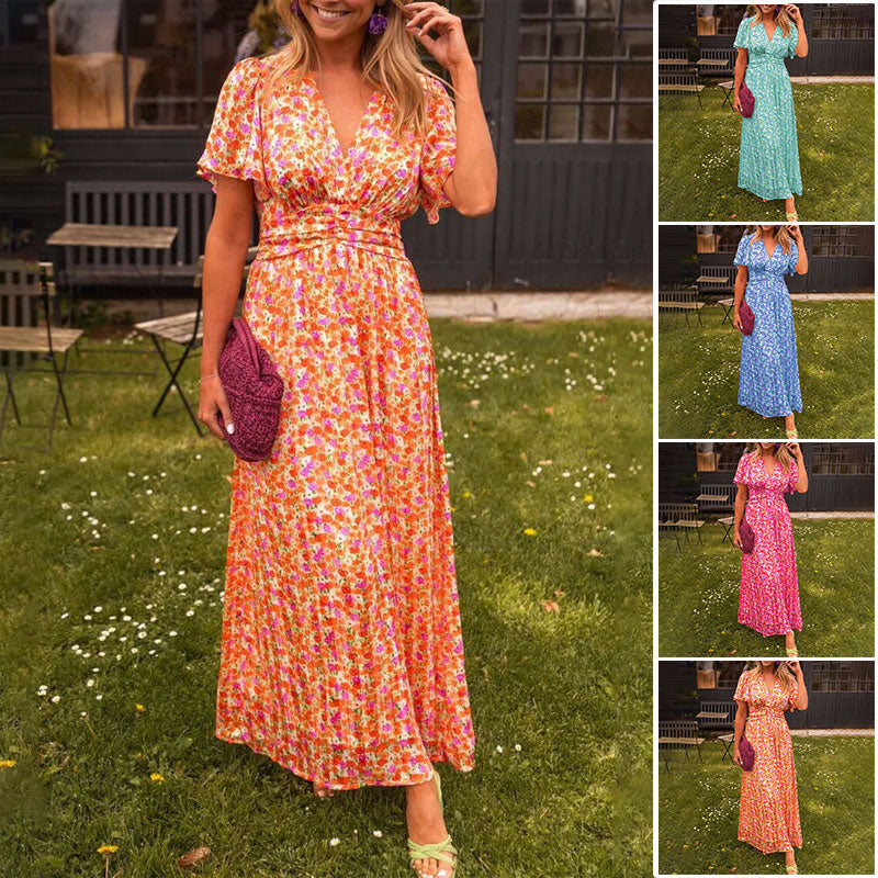 Amelia™ - Elegante Vestido Maxi Floral