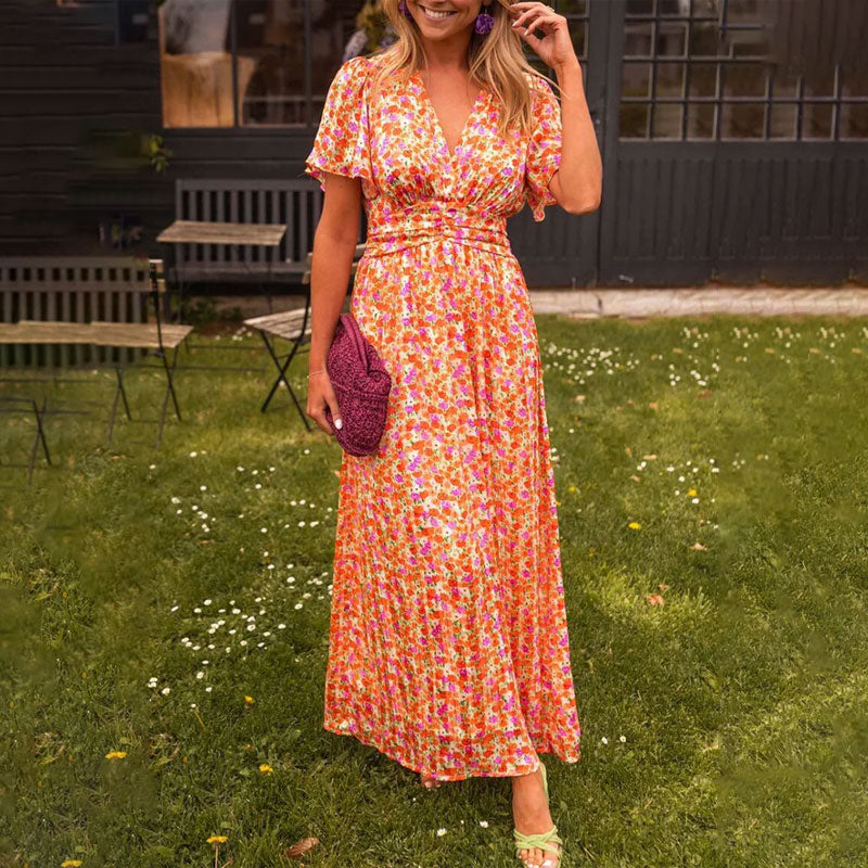 Amelia™ - Elegante Vestido Maxi Floral