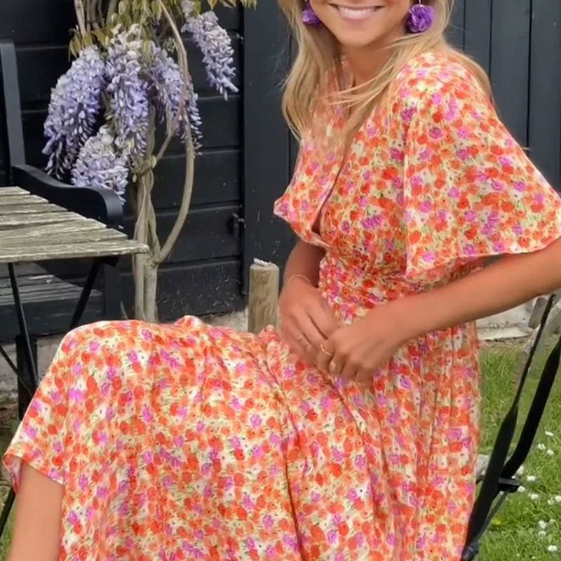 Amelia™ - Elegante Vestido Maxi Floral
